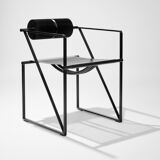 Tesi table & six Seconda 602 chairs by Mario Botta, edit by Alias