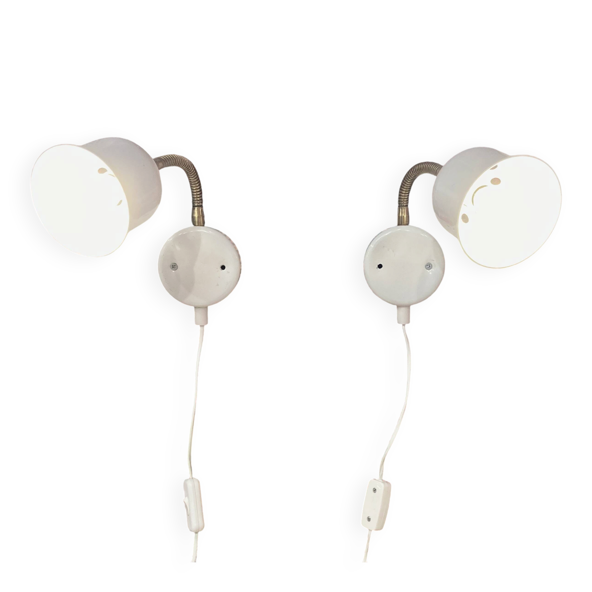 PAIR OF MODULAR WALL LIGHTS DESIGN 1960.