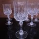 8 crystal red wine glasses from Arques, Longchamp model.