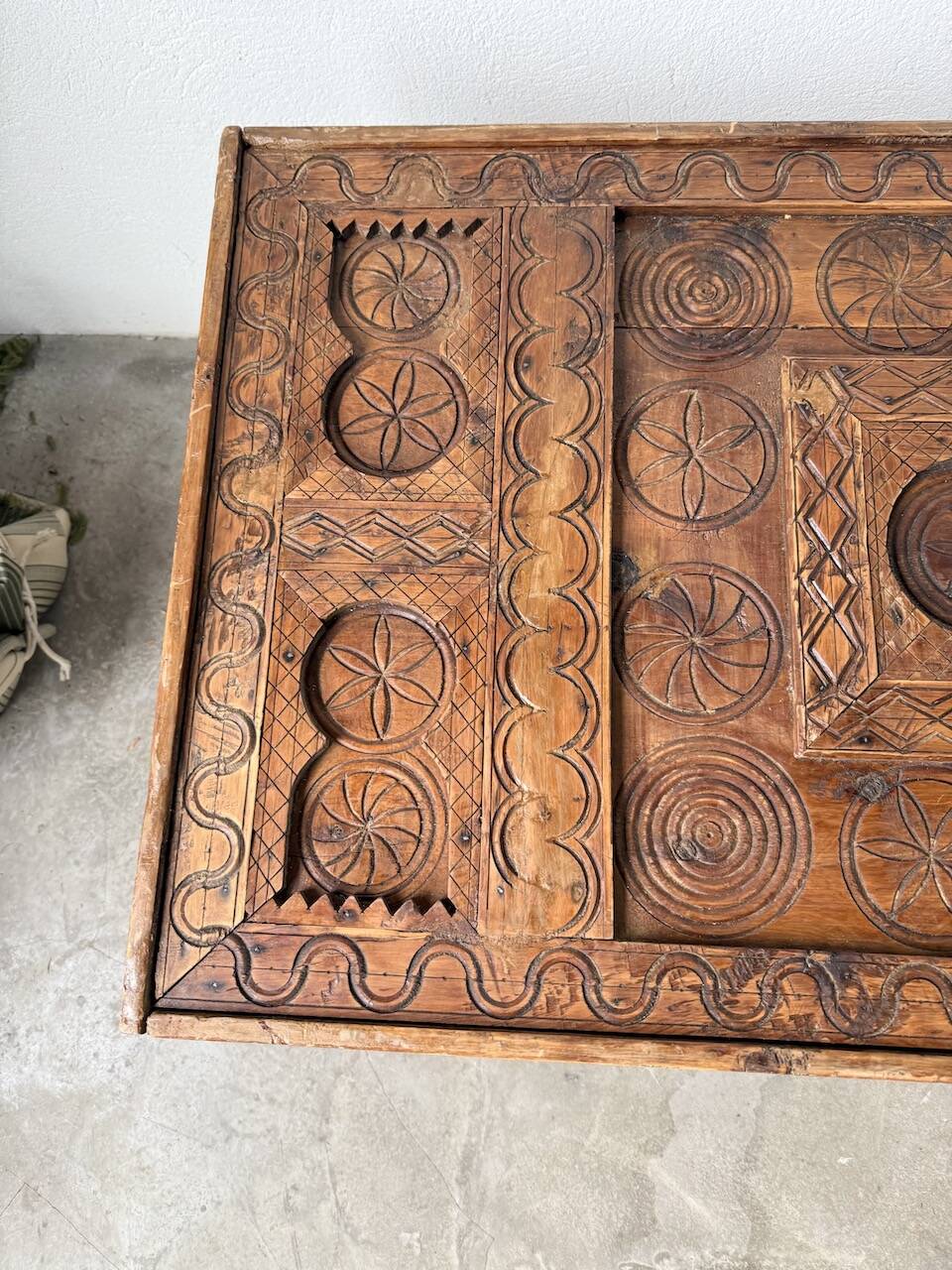 Savoyard folk art coffee table