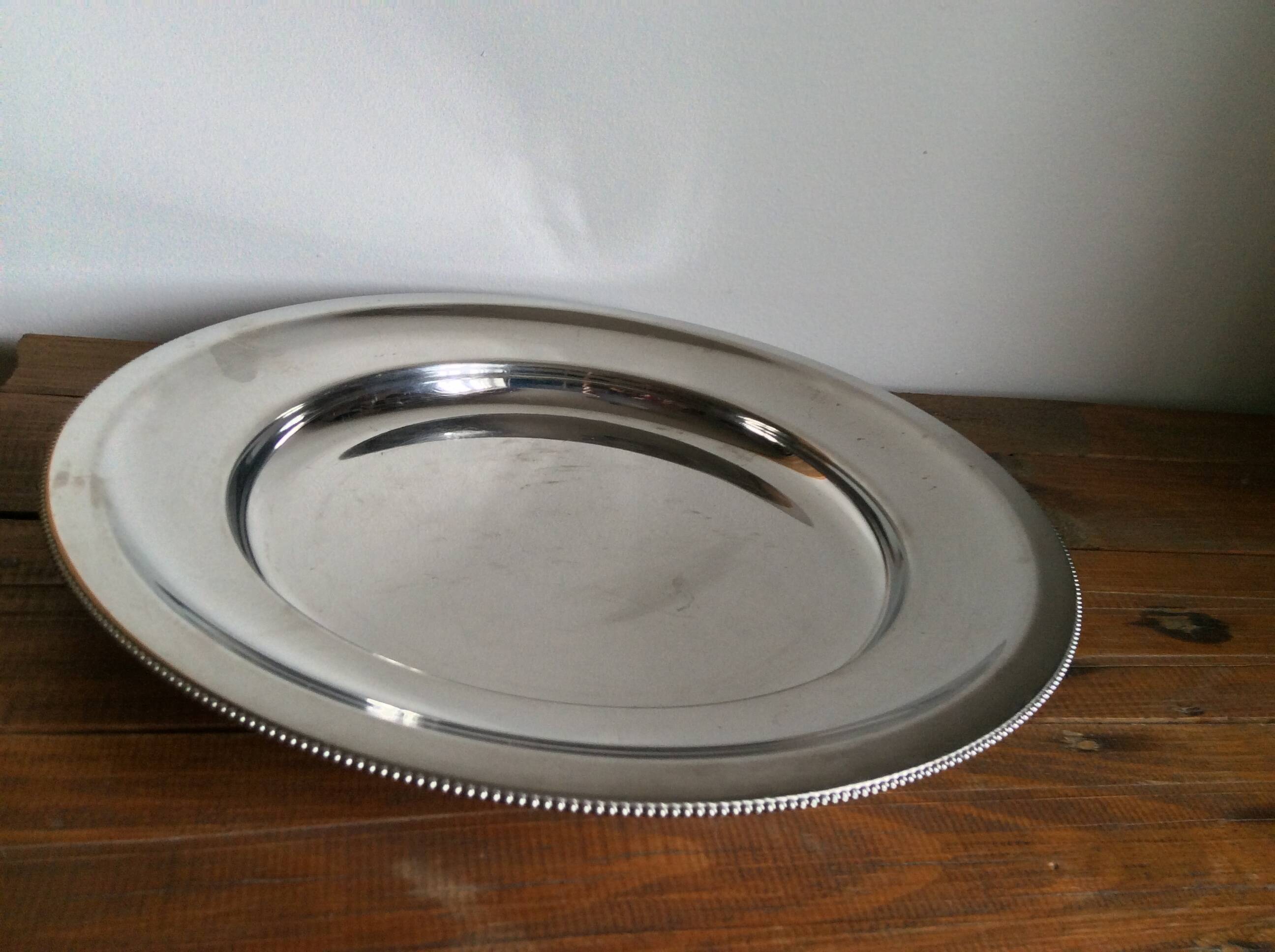 Stainless steel pearl plate