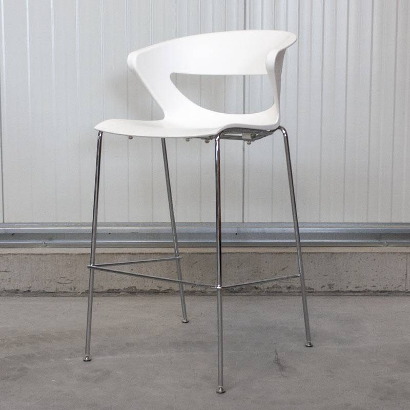 Kicca Stool High Stool from Kastel in White plastic