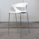 Kicca Stool High Stool from Kastel in White plastic
