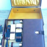 Vintage faux leather suitcase