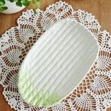 Ravier, small dish in slip, asparagus