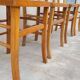 Série de 4 chaises de bistrot restaurant ancienne 1950