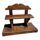Banc d'école sur estrade