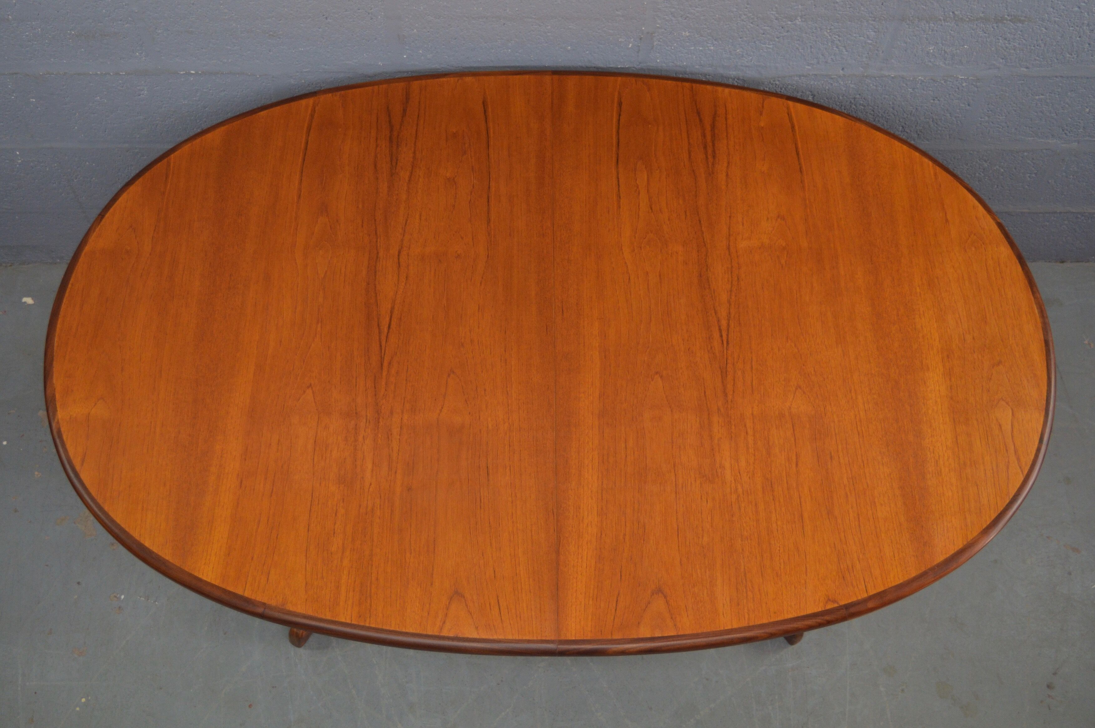 Vintage Mid Century Teak Oval Dinning Table by G Plan