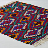 Anatolian handmade kilim rug 184 cm x 136 cm