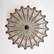 Herda glass wall lamp or ceiling lamp, 1970s