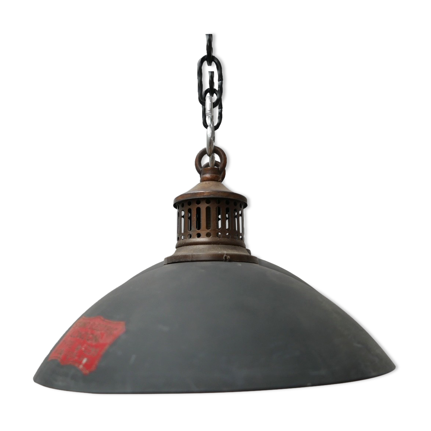 Antique english mercury glass pendant light