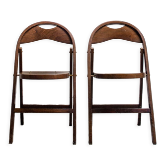 Paire de chaises pliantes, Pologne 70s