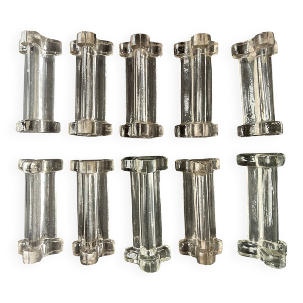 10 porte couteaux en verre