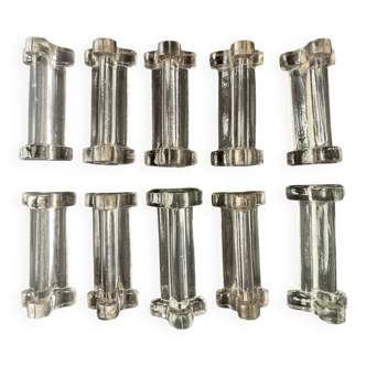 10 porte couteaux en verre
