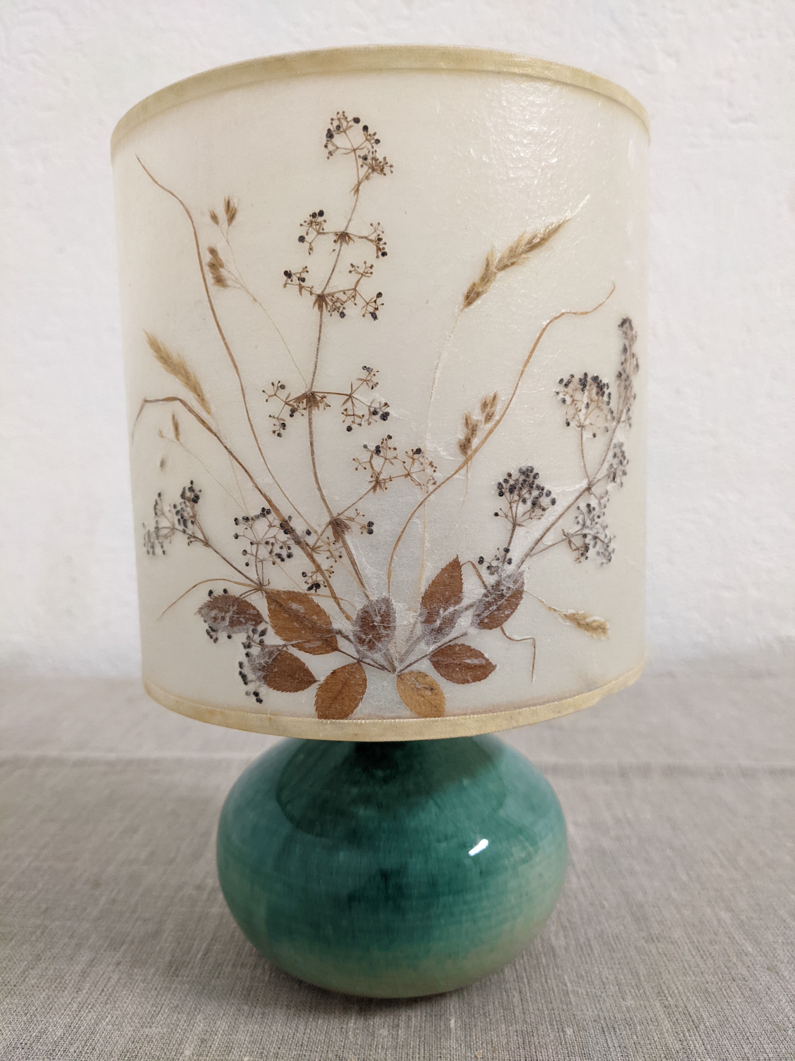 Ceramic bedside lamp from the 60s/70s