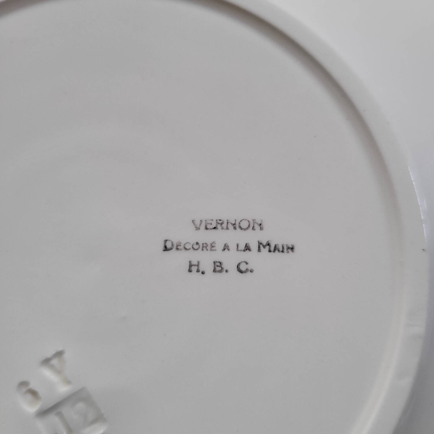 Vernon dessert plates – H.B.C. – 1940s