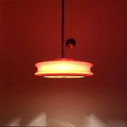 1 of 3 Adjustable Orion Glass Pendant Lamps from Staff