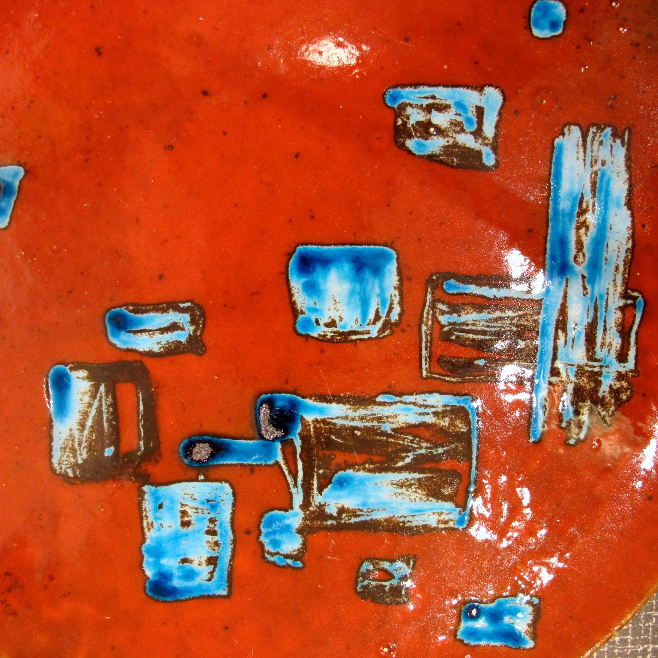 Flat modernist ceramic around 1950