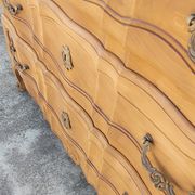 Louis xv style chest of drawers in pickled cherry