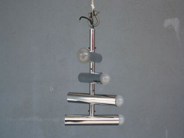 Lustre chromé vintage 1970 design orientable