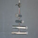 Chrome chandelier vintage 1970 swivel design