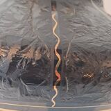 Art Deco Black Hyalite Boom Glass Vase from De Rupel Glassworks