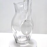 Vintage Transparent Crystal Pitcher Attr. to Baccarat