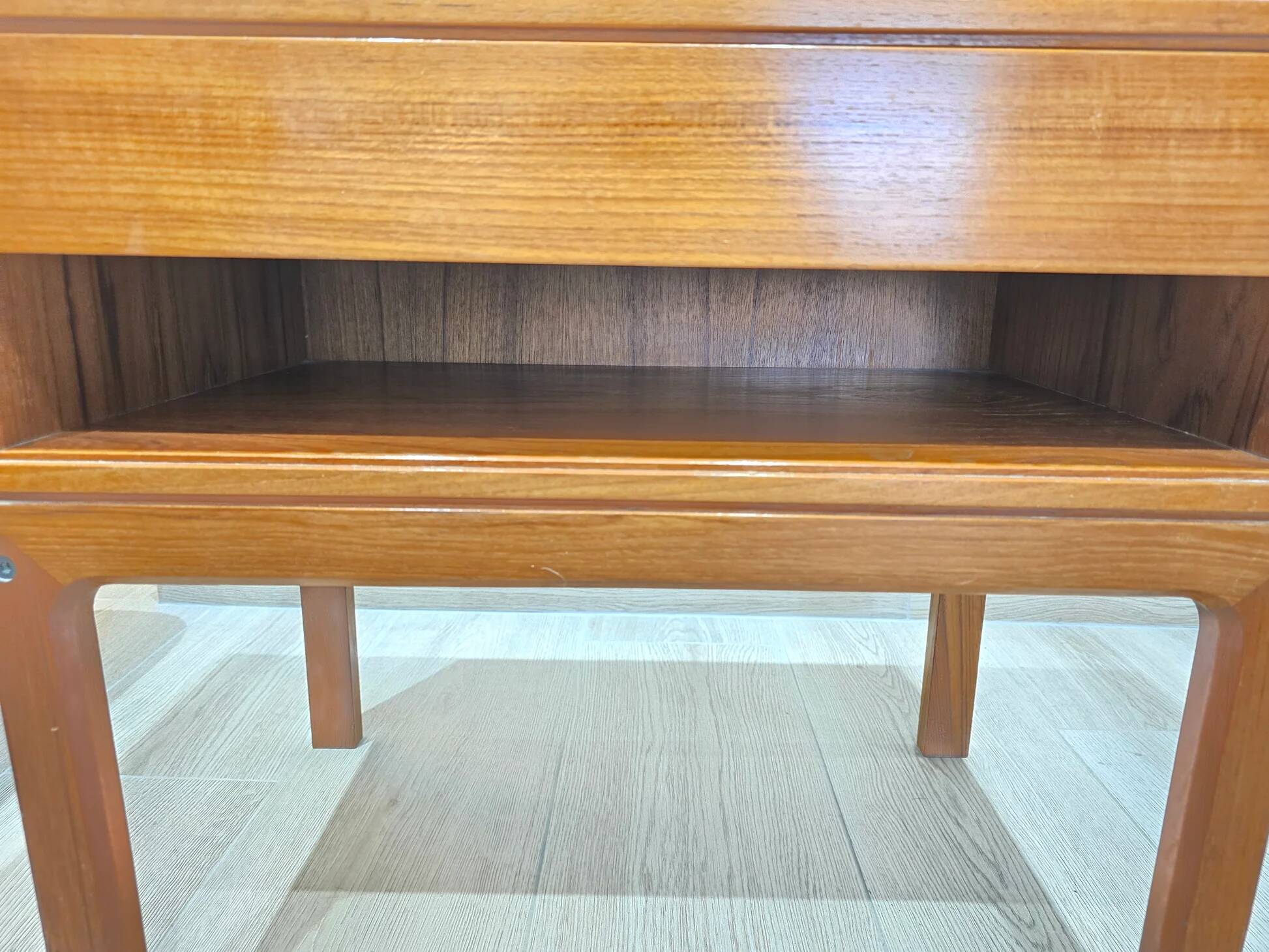 Scandinavian teak bedside table – made in Denmark – 1960s