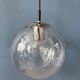 Suspension vintage en verre grainé Raak