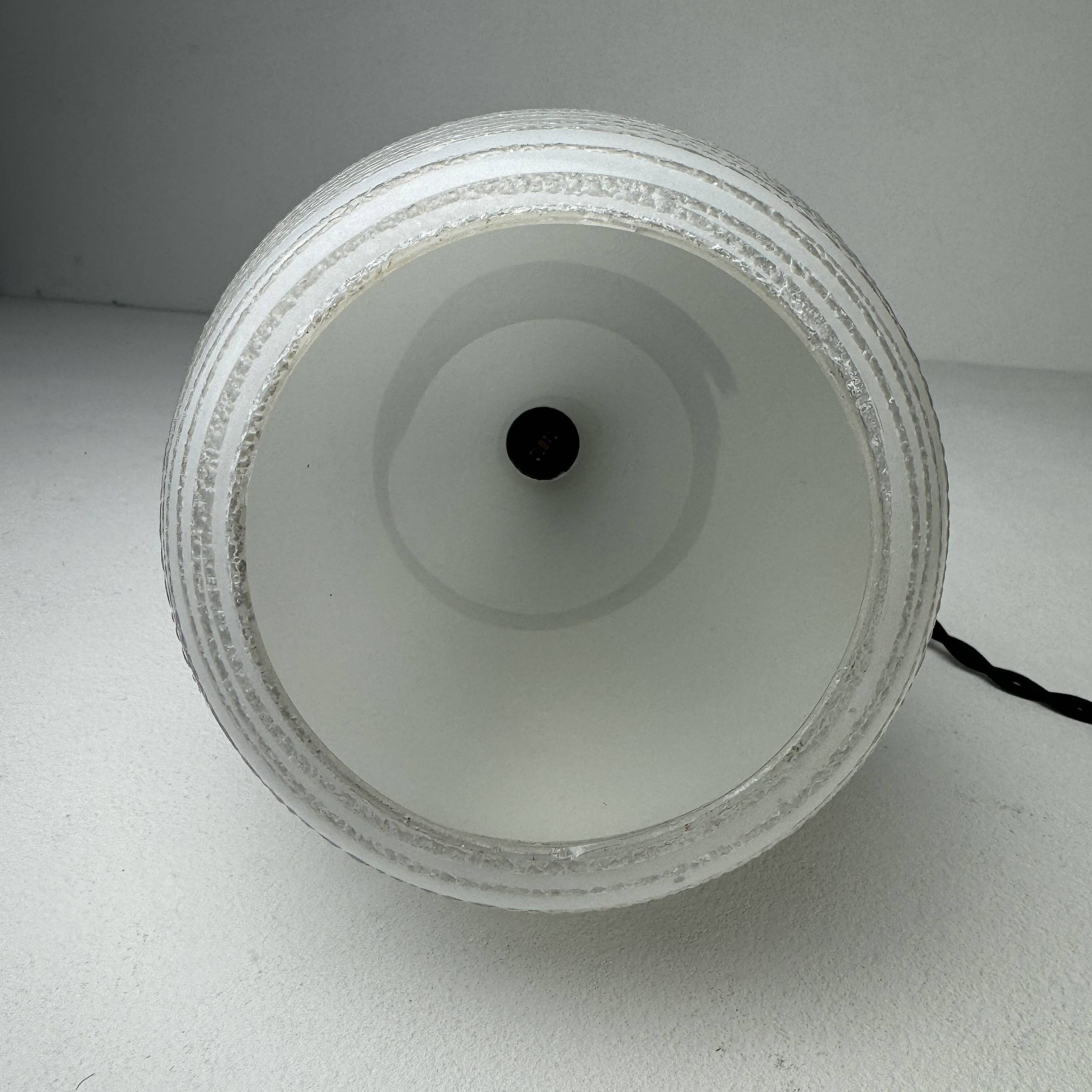 Vintage glass suspension light 1970