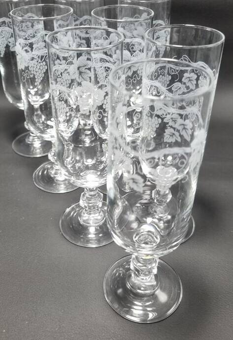 Set of 6 champagne flutes