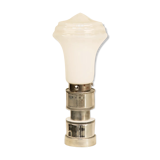 Italian lamp in metal & opaque glass 70's