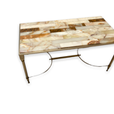 Coffee Table Hollywood Regency Italian Marble