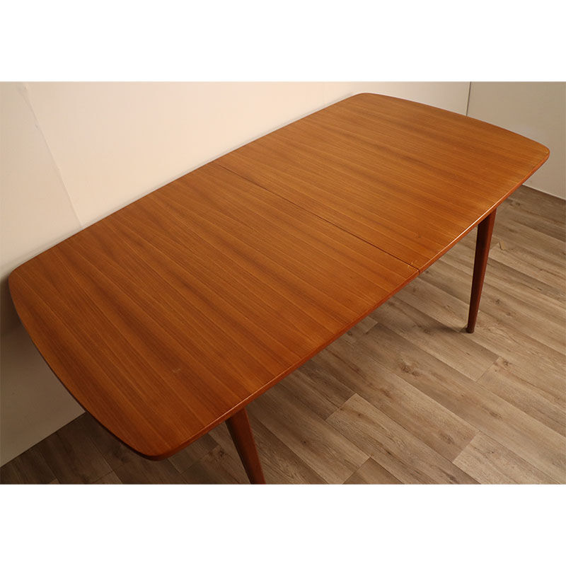 Scandinavian expandable teak dining table circa 1960