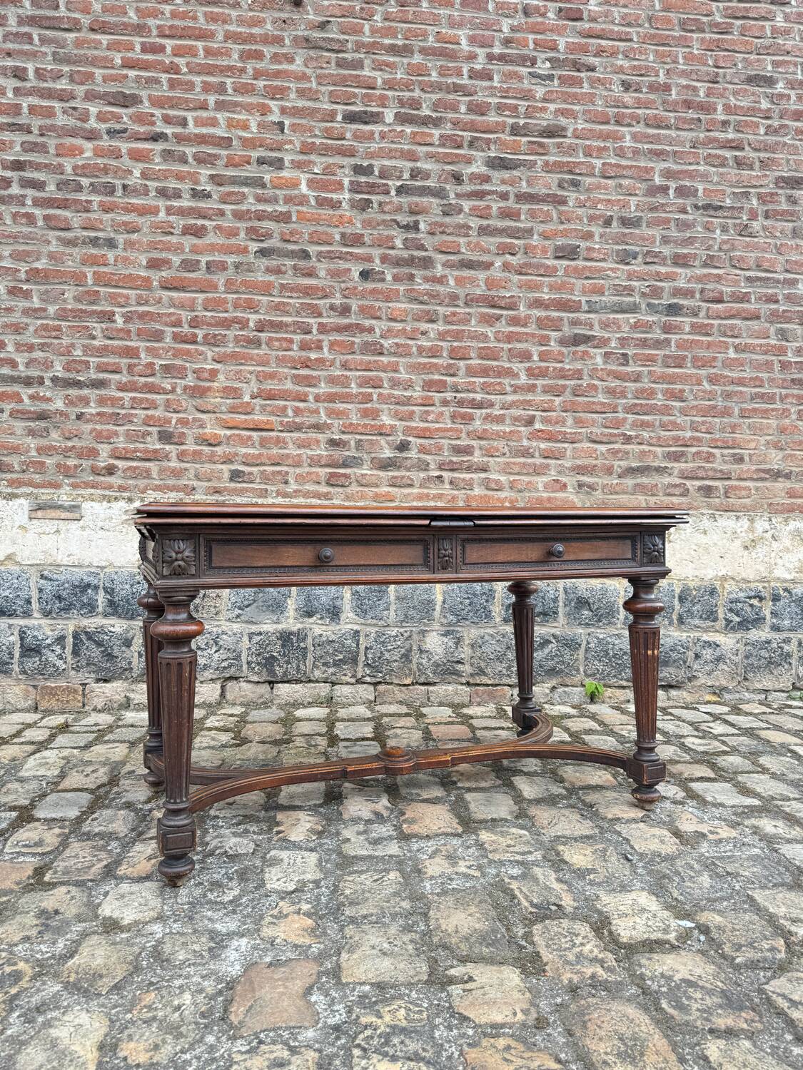 Italian Dining Table In Natural Wood Louis XVI Style XIX Eme Century