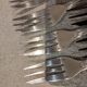 12 silver-plated cake forks, Christofle Vendome goldsmith