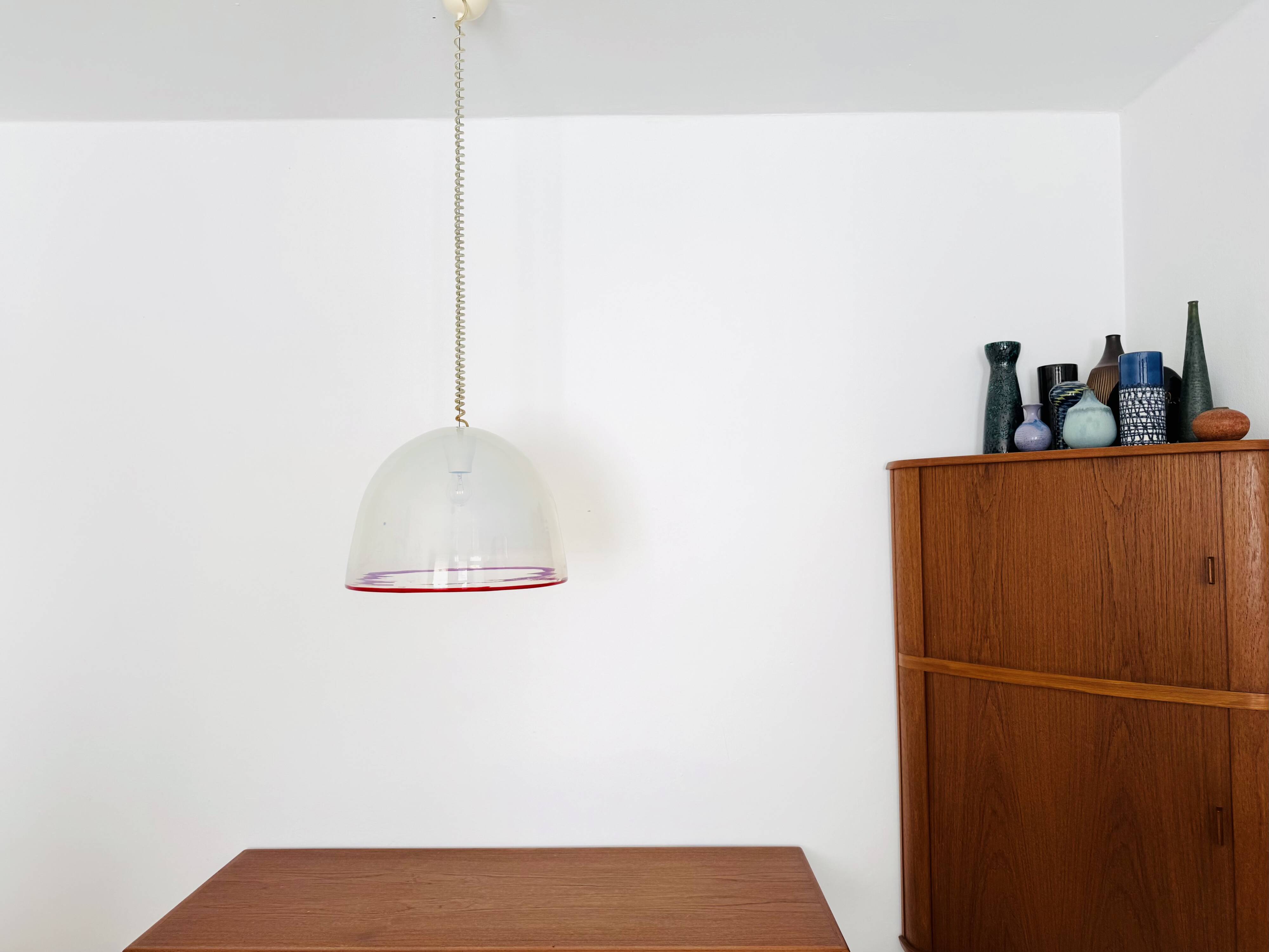 Murano Glass Pendant Lamp by Roberto Pamio and Renato Toso for Leucos
