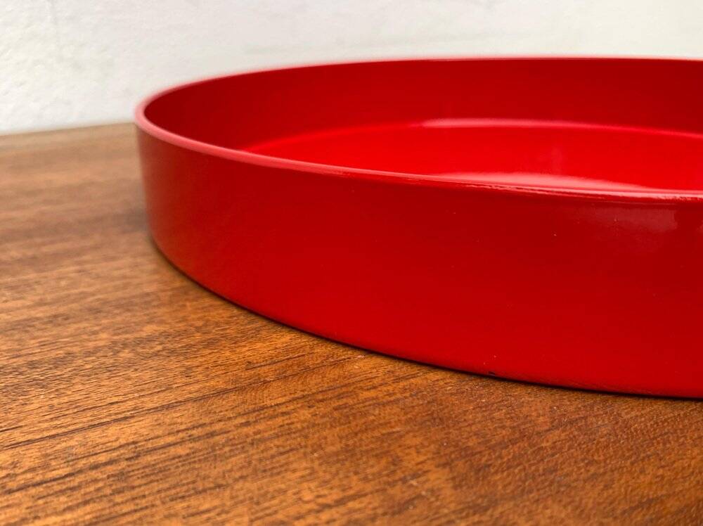 Vintage Space Age Red Tray from Boltze Design, 1970s