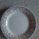 Compotier - piedouche - cake dish - ceramic hb cm - yellow and royal blue