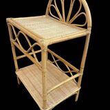 Rattan bedside table from the 70s Italy