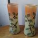 Pair of Legras vases Holly Decoration Art Nouveau