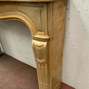Louis XV style fireplace in natural stone XX century