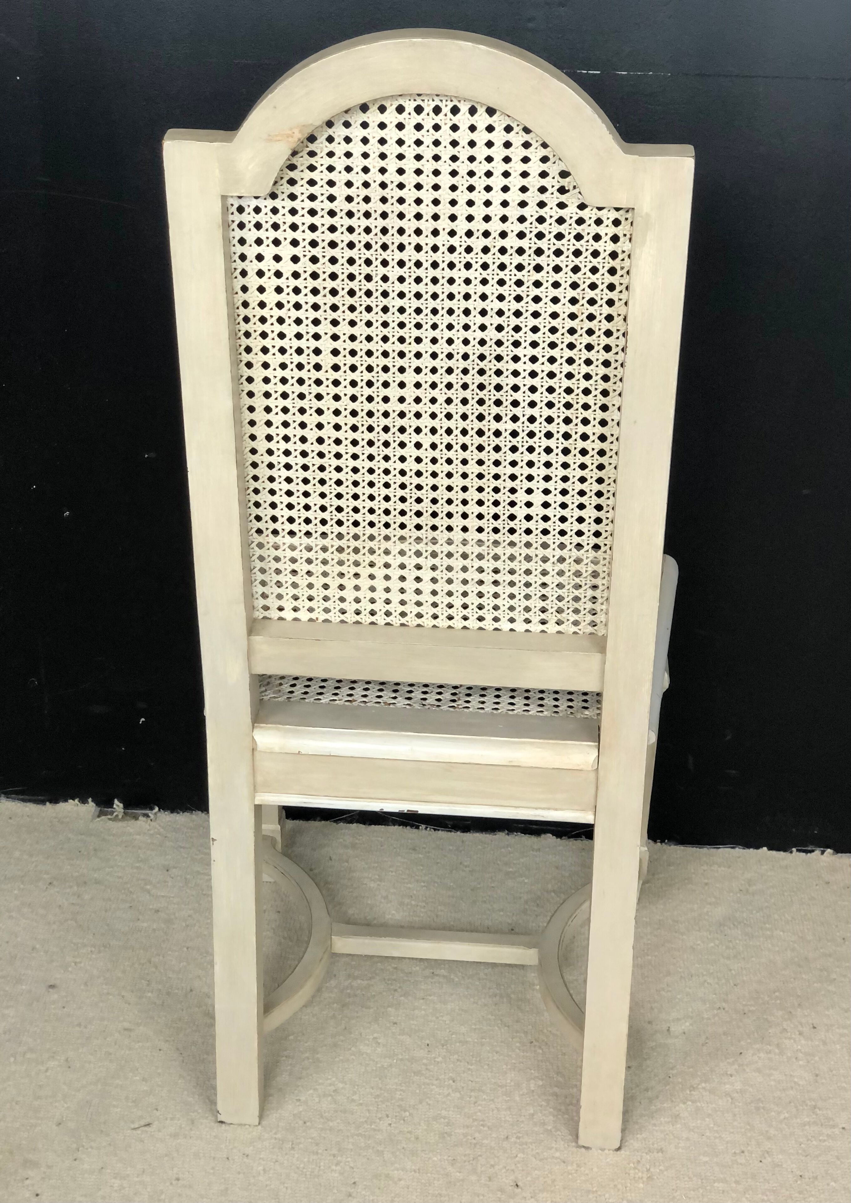 6 patinated Louis XVI style chairs