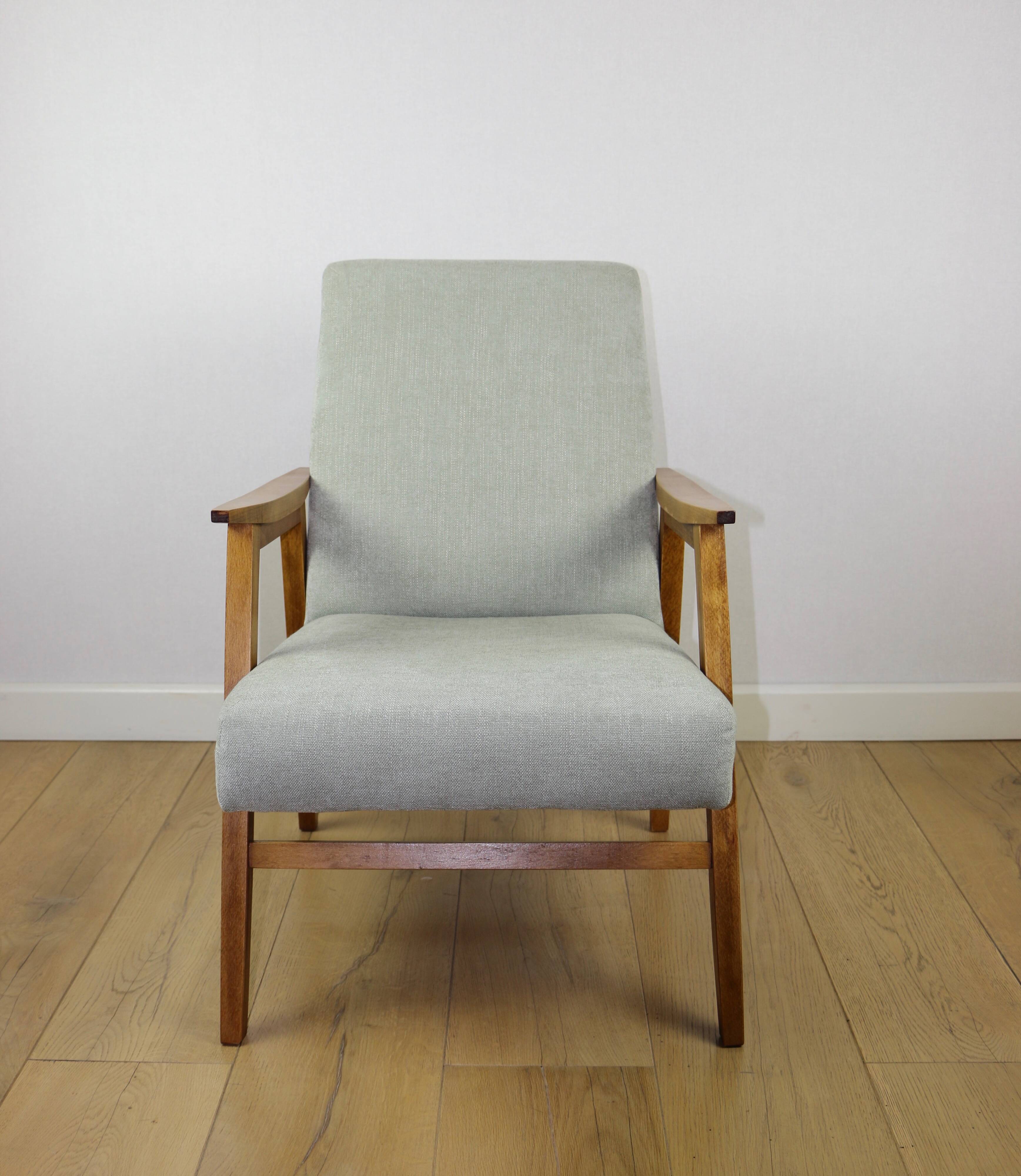 Vintage light green easy chair, 1970s