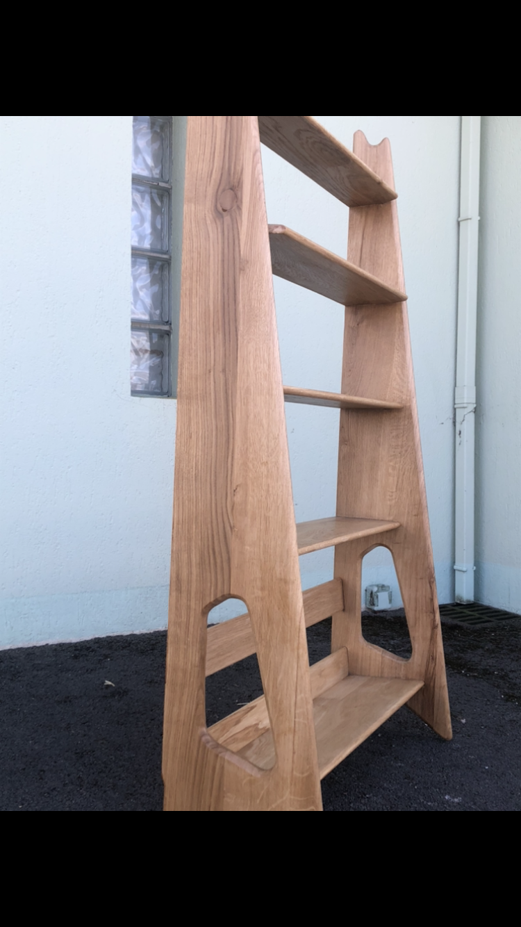 oak shelf by Pierre Cruège