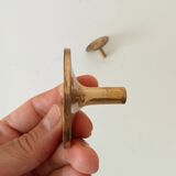 Antique Empire-style furniture handle in solid gilded bronze.