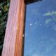 Glass window h141xl263 in oak 4 leaves