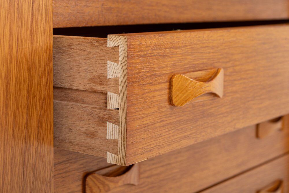 Vintage teak sideboard by Clausen & Son, 1960s