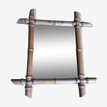 Miroir bambou 47x41 cm