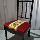 Napoleon III style wooden low chair in very good condition